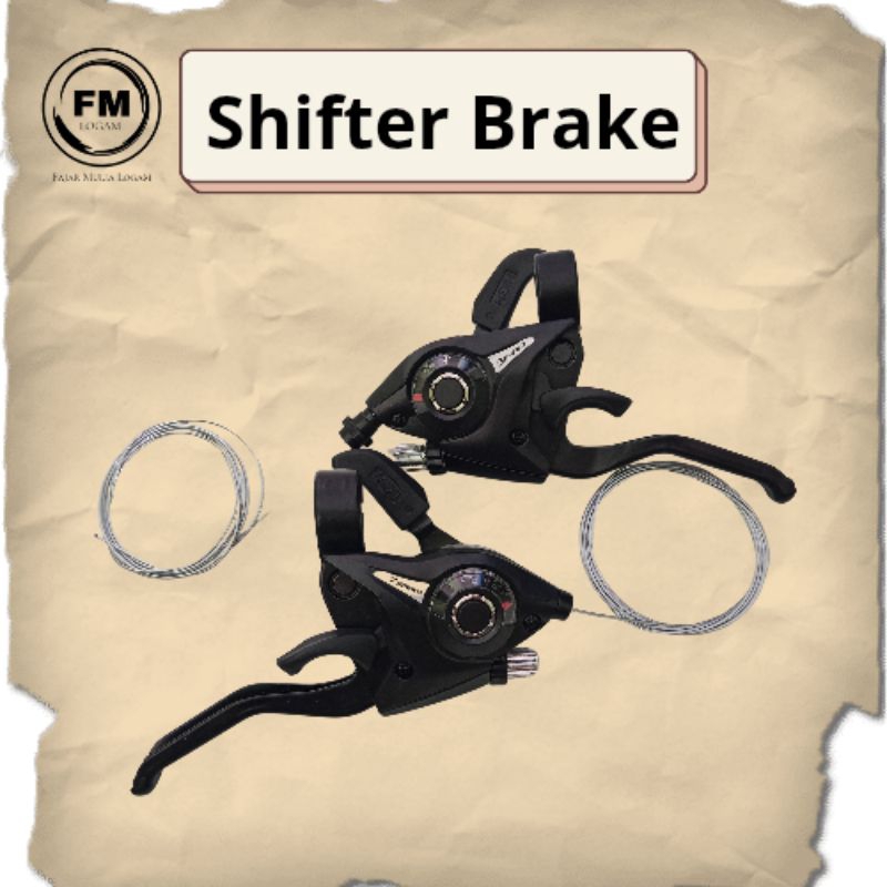 Shifter Rem Hidrolik MTB 3x7 Speed - Handle Alloy