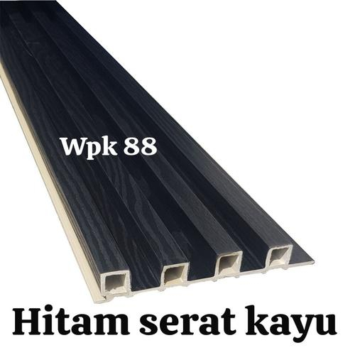 WPC HITAM SERAT KAYU WALLPANEL WPC