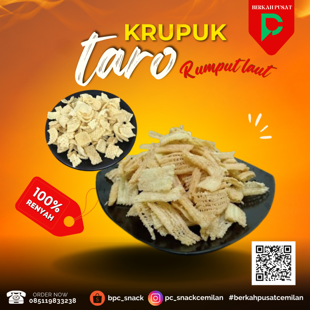 

Krupuk Taro Rumput Laut 100gram