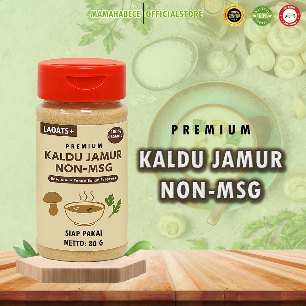 Kaldu Jamur MPASI Non MSG  Aman untuk Bayi hingga Lansia 100% Alami & Tanpa Pengawet Laoats+
