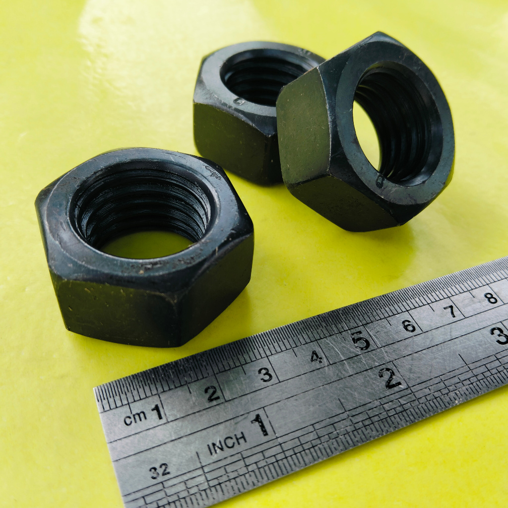 MUR M30 BAJA / MUR BAUT KUNCI 55 / MUR BAJA M30 HITAM / MUR BAJA HTB GRADE 8.8 M30 / NUT M30 BAUT 55