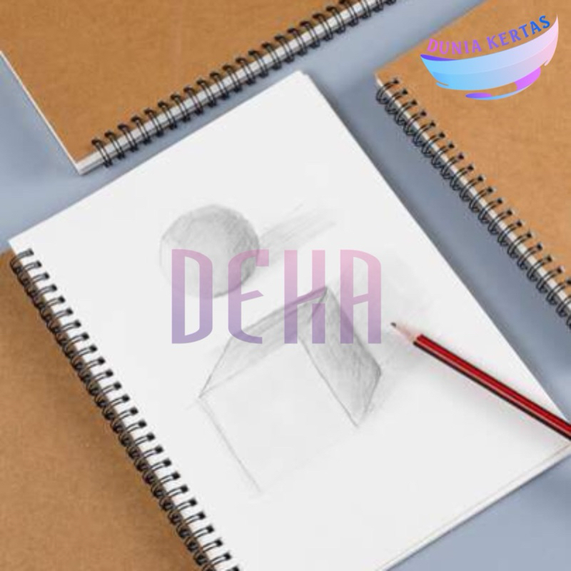 

[Buku Gambar A6] Sketchbook Travel Size / Kertas Kraft & Book Paper – Handmade Unik