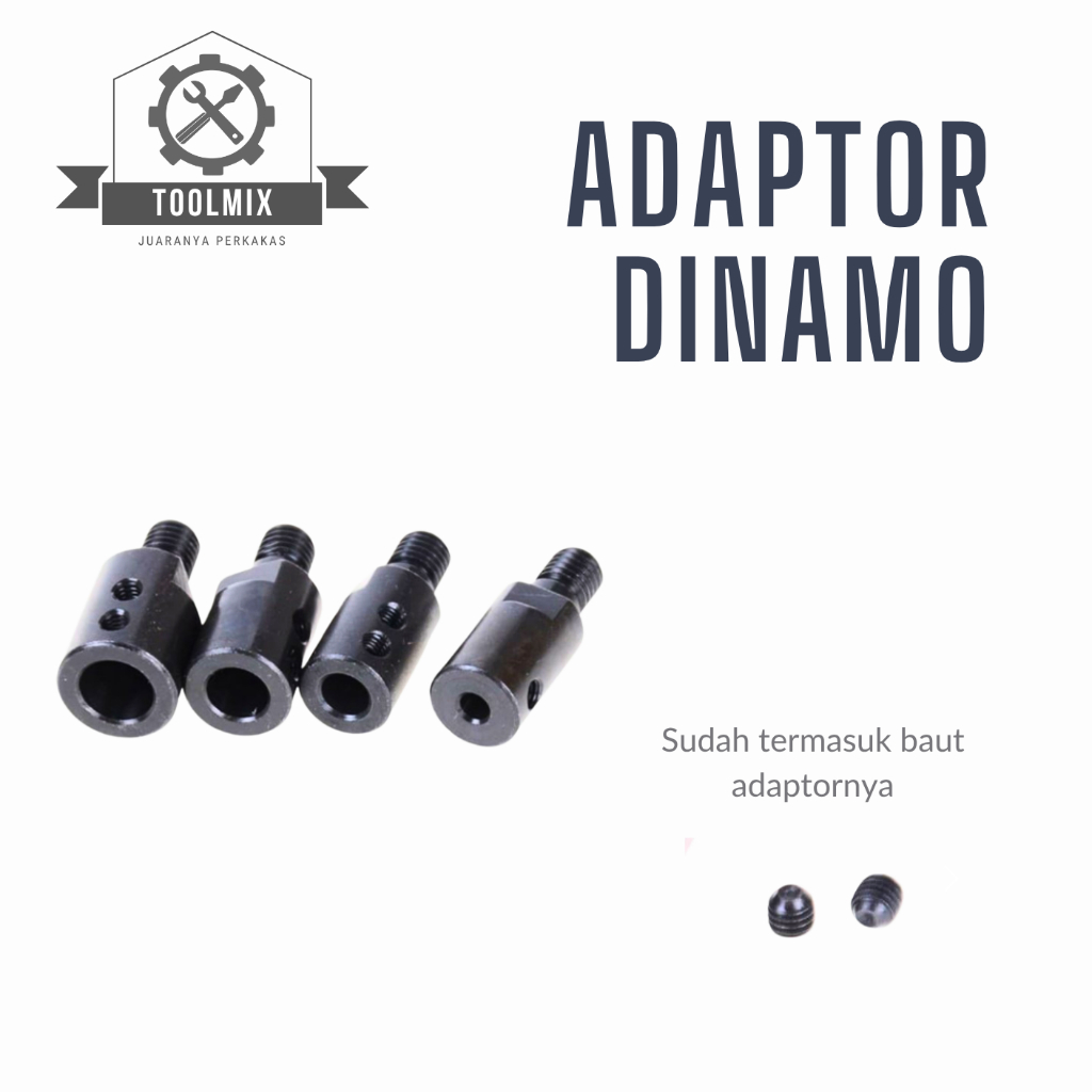 Adaptor Dinamo Adaptor Konektor Gerinda Dinamo AS Chuck