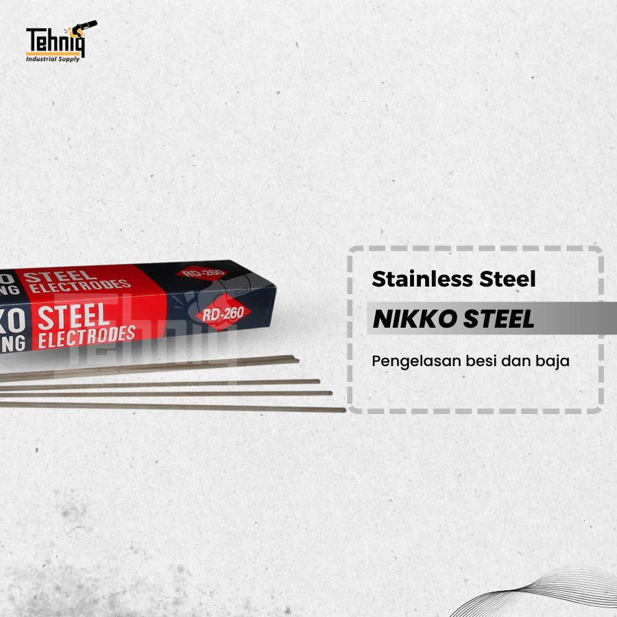 IOP Nikko Steel Kawat Las RD260 2.6MM 1KG / Kawat Elektrode Nikko Steel RD 260 2.6 MM 1 KG