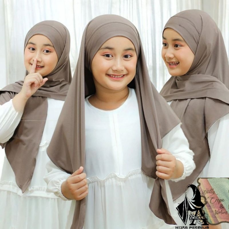 [READYYY] Instan Hijab Segitiga Malay Daily Anak Jilbab Segitiga Tali Malay Inner Bando Kerudung