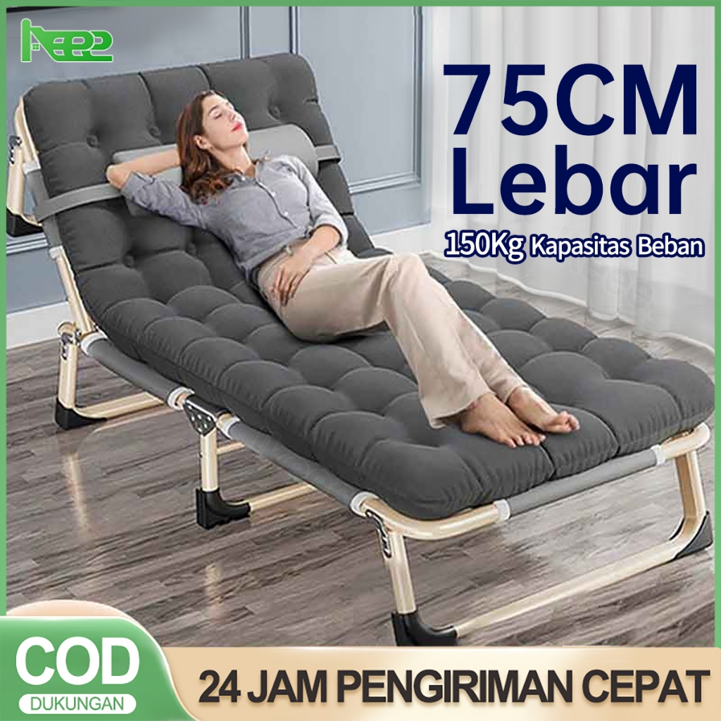IKEEE Kursi Malas Tempat Tidur Lipat Kursi Santai Lipat Kursi Lipat Panjang Tempat Tidur Lipat Kursi