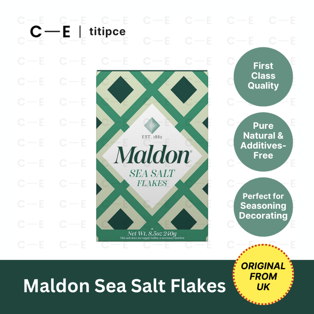 

Maldon Sea Salt Flakes Food Seasoning UK High Quality Savory Dish Cocktail Natural Product