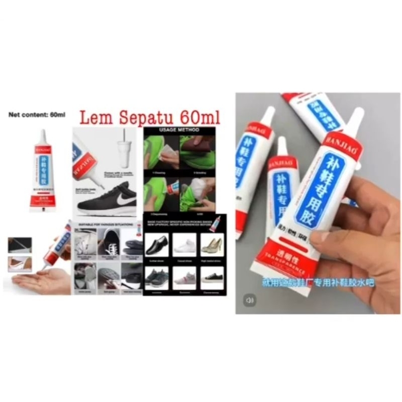 Lem Sepatu 60 Mil Lem Serbaguna Sepatu Lem Warna Putih Jernih
