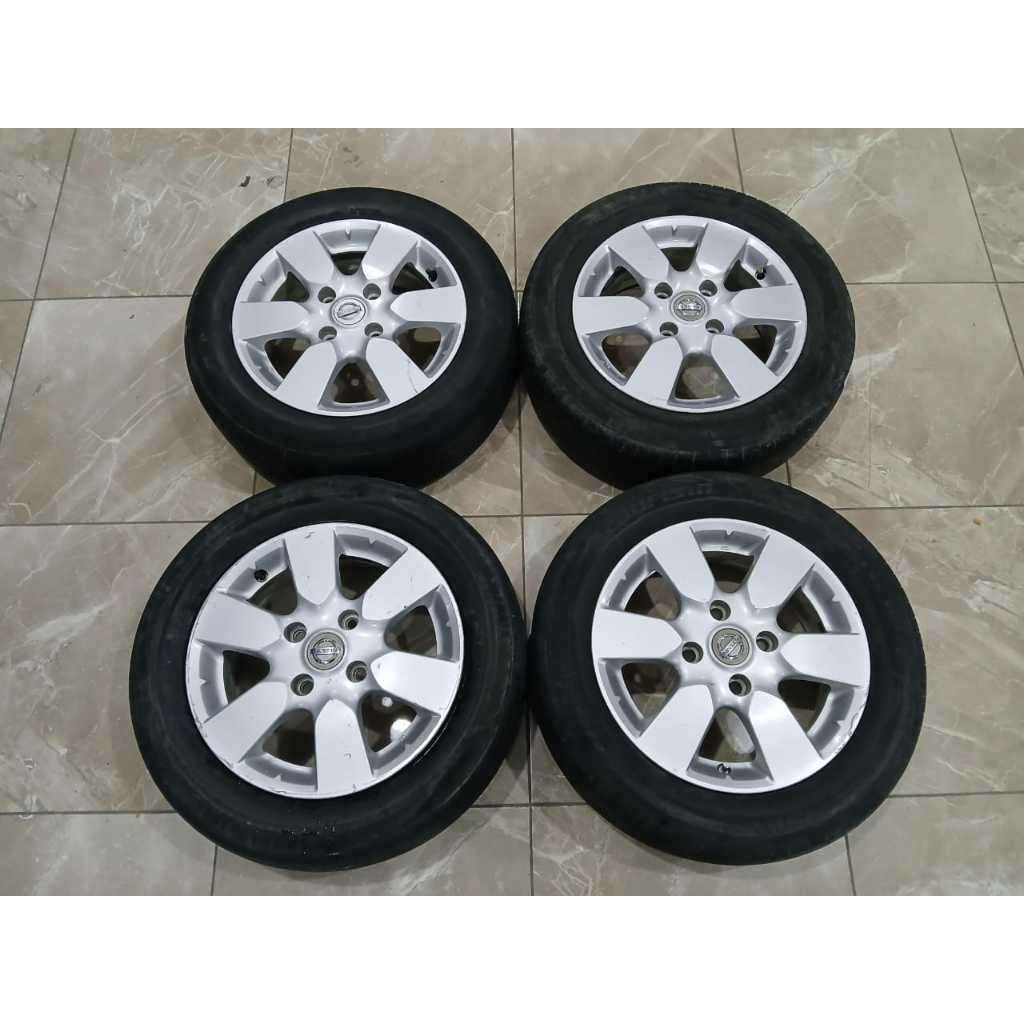 Paketan velg dan ban bekas mobil livina ring 15 + ban 185 65 Murah gratis ongkir