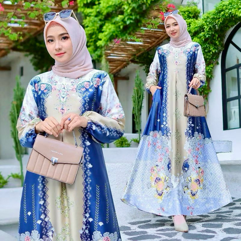 Gamis Maxmaraa Silk Premium Gamis Wanita Silk Premium Gamis Silk Premium Original -Gamis Mewah Silk 