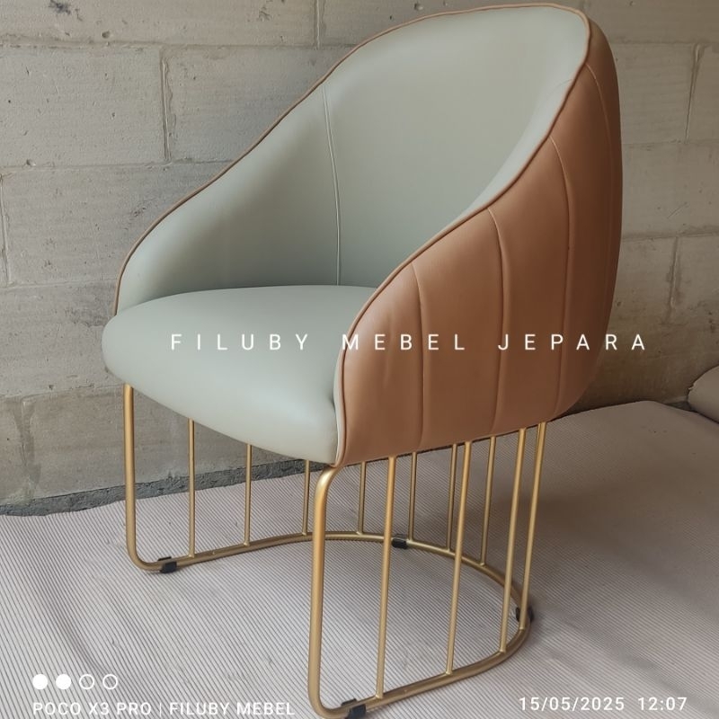 Kursi sofa tamu minimalis kursi makan cafe minimalis kaki besi