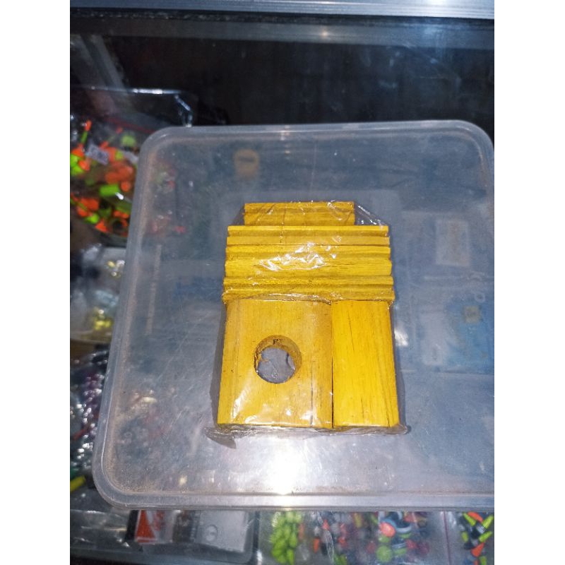 Stoper Kayu Variasi Sangkar Aksesoris Sangkar Bulat. kotak Bahan Kayu