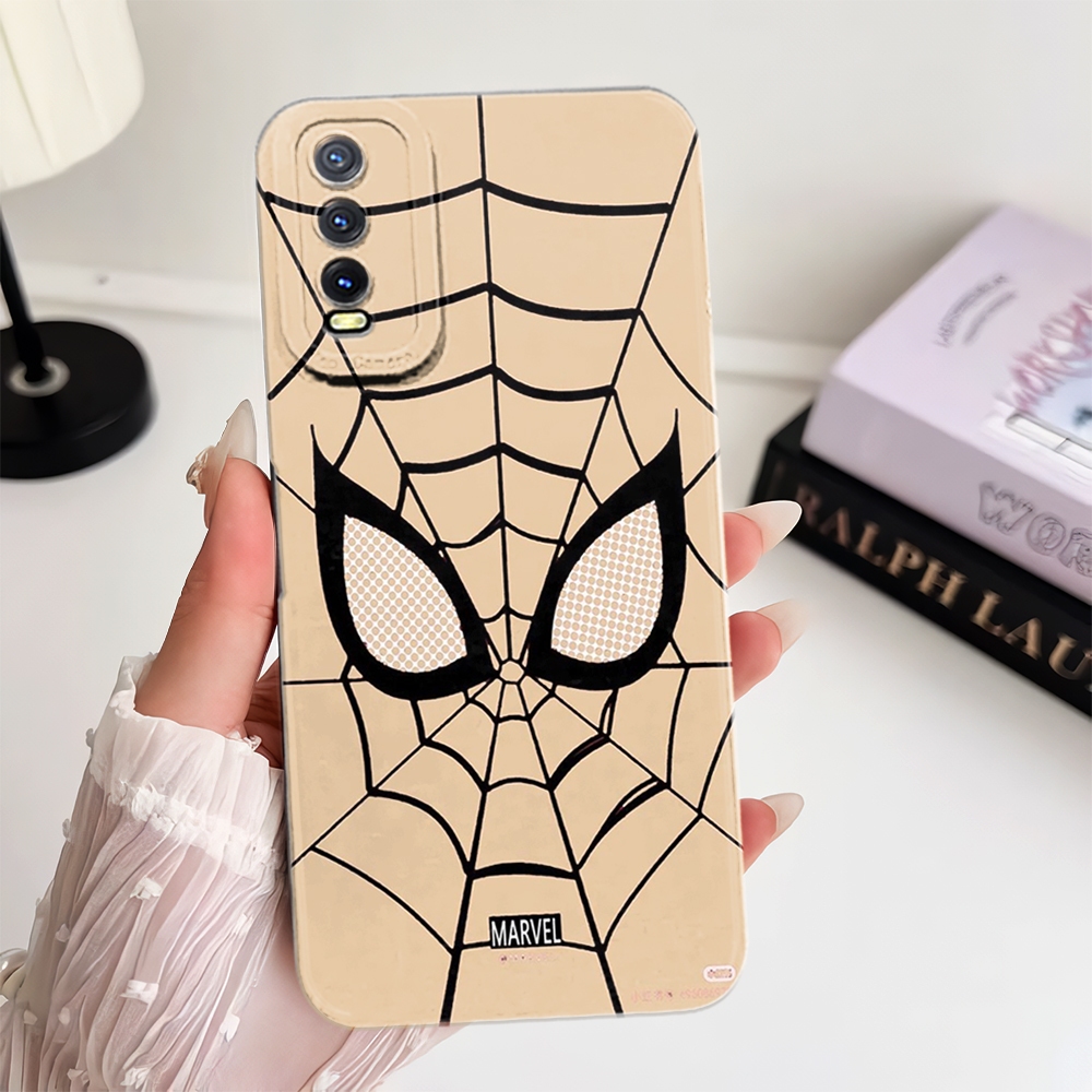 Softcase For Hp ( Vivo Y20/Y12S ) Detail Pro Camera - Fashion Model Eyes Spiderman - Camera Protecti
