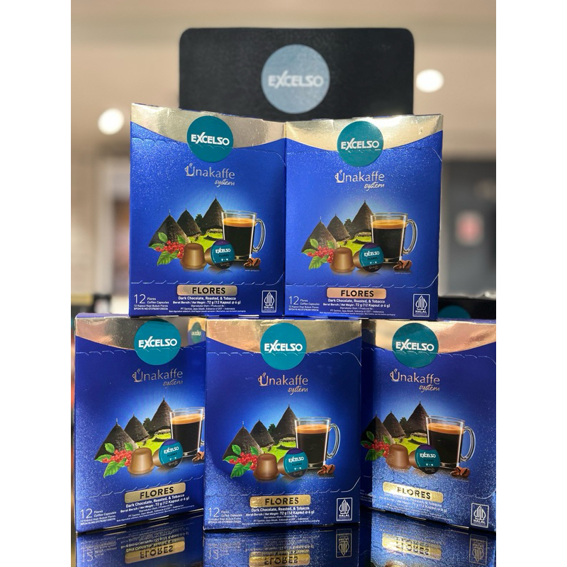 

Promo Paket 5 Box - Unakaffe Excelso kapsul Flores
