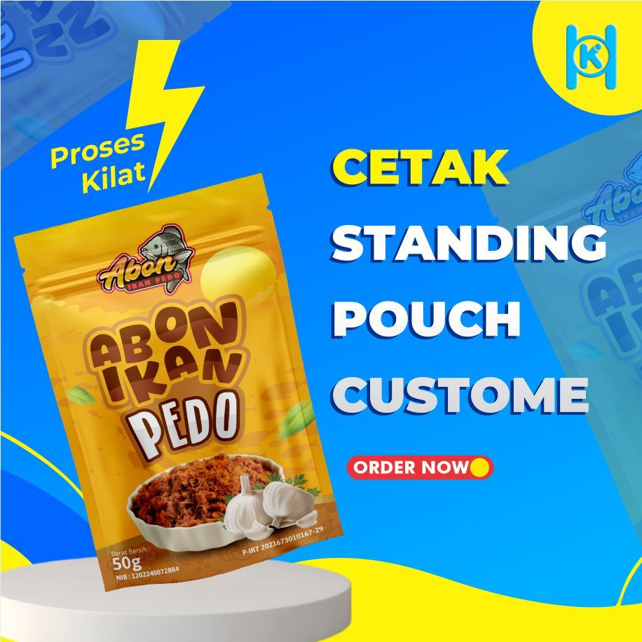 CETAK STANDING POUCH CUSTOM ZIPLOCK/ZIPPER