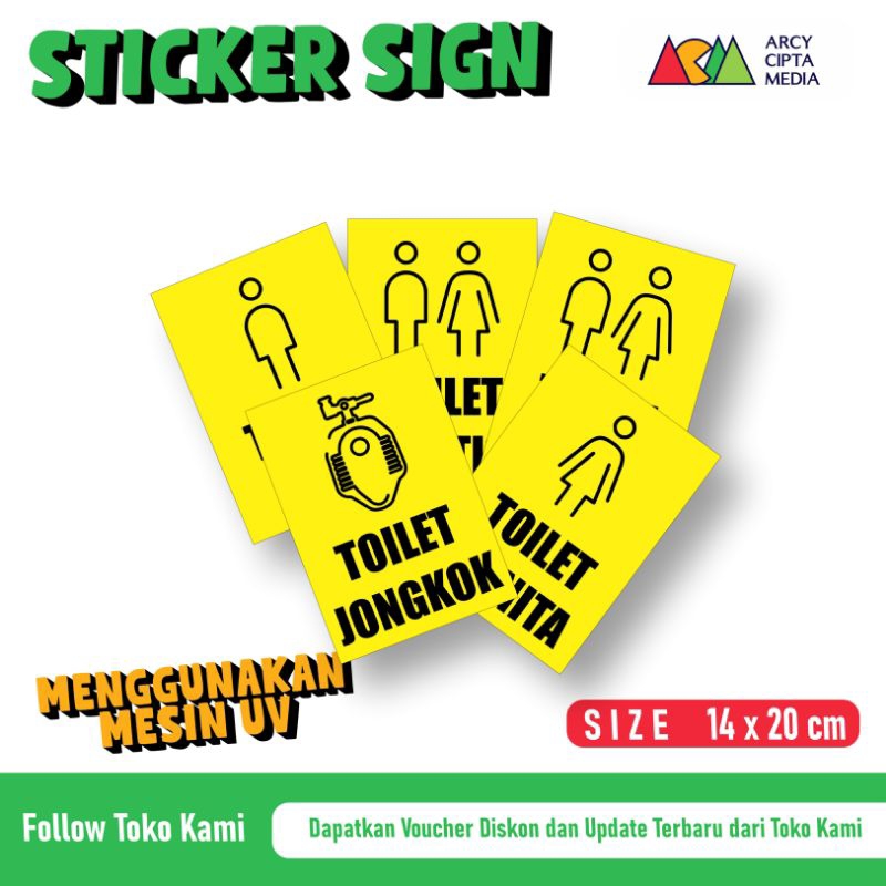 

Stiker Toilet Gratis Toilet cewe cowo