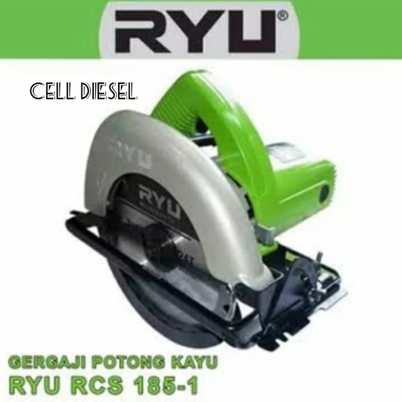 mesin potong sirkel kayu RYU 7" RCS185-1 CIRCULAR SAW RYU