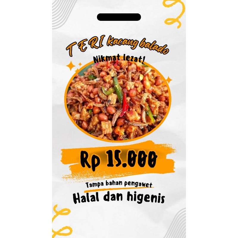 

Tempe Teri Kacang Balado (PEDAS MANIS) Isi 100 gram