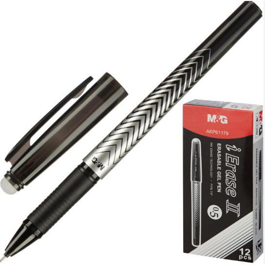 

M&G - Pulpen Gel Bisa Dihapus Premium Jel Pen Erasable 0.5 mm Hitam AKP61179