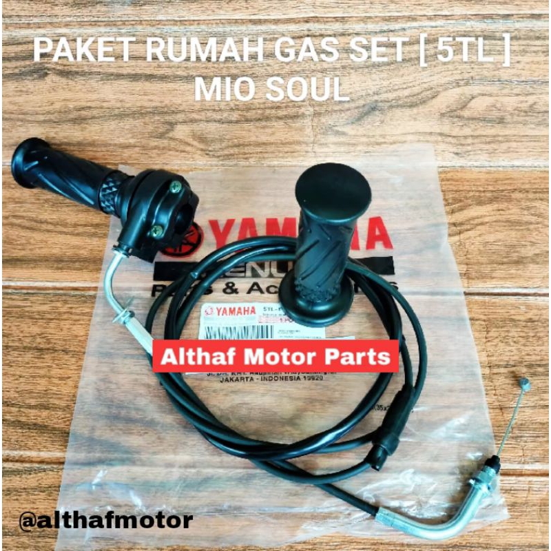 PAKET RUMAH GAS SET [ 5TL ] MIO SMILE MIO SOUL KARBU MIO SPORTY KABEL GAS HANDGRIP HANDPAD THROTTLE 