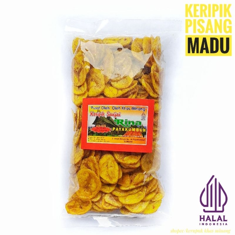

Keripik Pisang Madu Gurih Renyah dan Enak 250 Gram