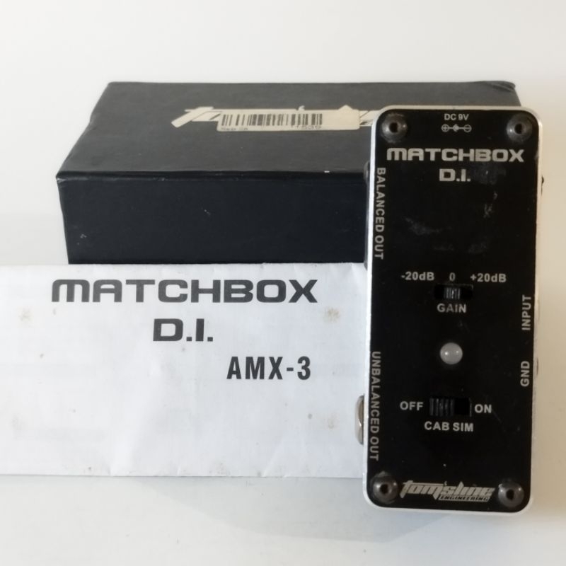 Tomsline Matchbox DI Box Cabinet Simulator efek gitar