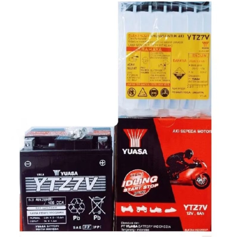 aki kering ytz7v yuasa