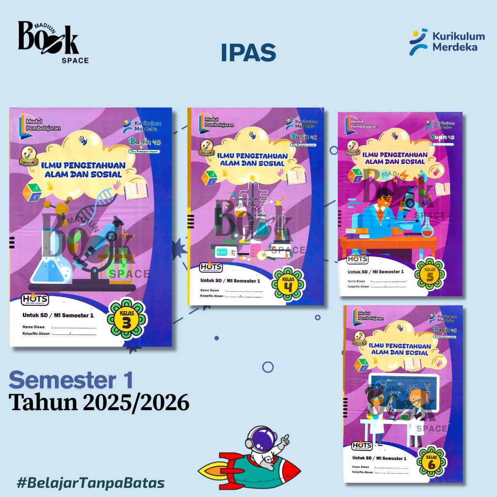 Lks SD Ipas Kelas 3 4 5 6 Kurikulum Merdeka T.A 25-26 Semester 1 Terbaru Bupin.