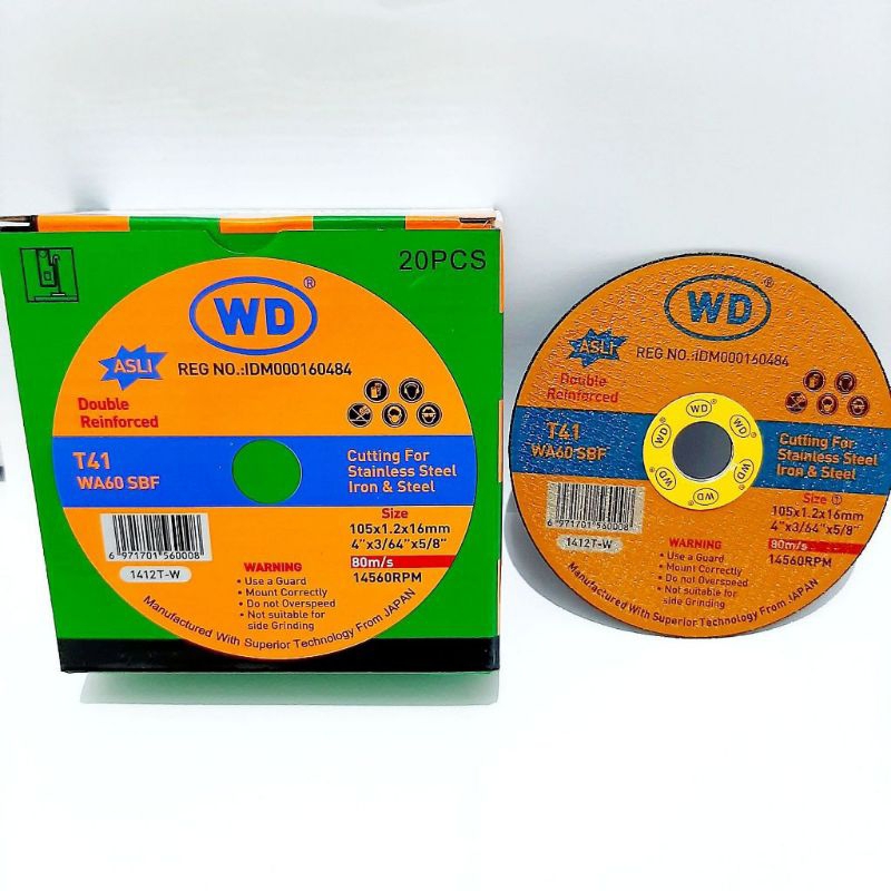 WD POTONG BESI / BAJA / KANAL PER (1 PACK) ISI (20 PCS)