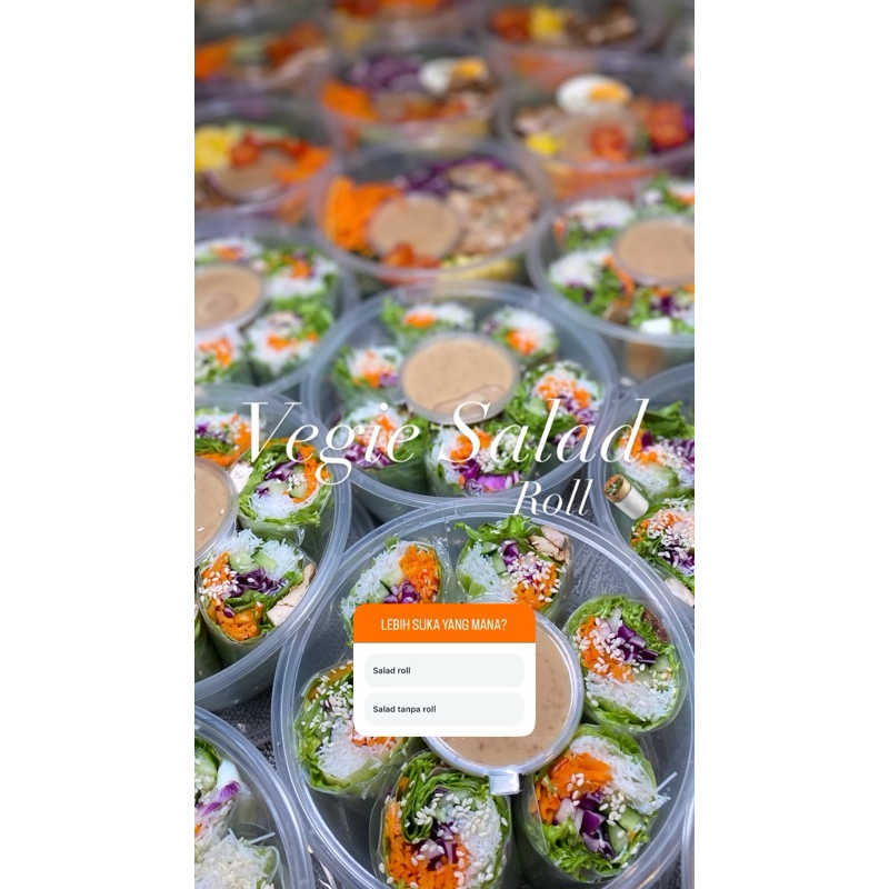 VEGIE SALAD ROLL | SALAD SAYUR ROLL | VIETNAM SALAD