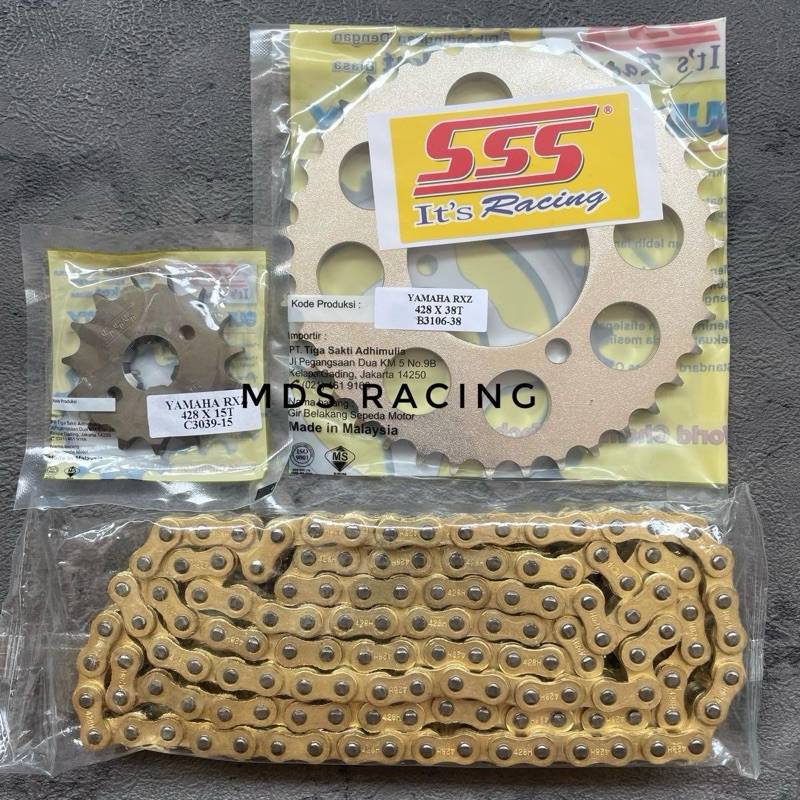 Gear Set Gir Set SSS  428 Jupiter Mx old, Mx New, Rxking, Jupiter Z/Burhan, VegaR, Fizr/Force1, Rxz,