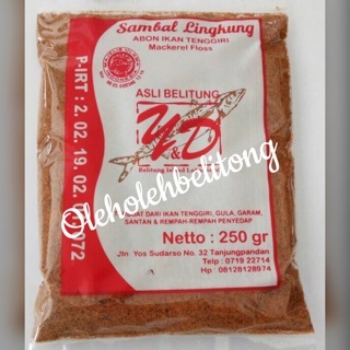 

Abon ikan tenggiri yd besar 250gr bangka belitung. halal. abon enak. abon gurih. abon sambal lingkung