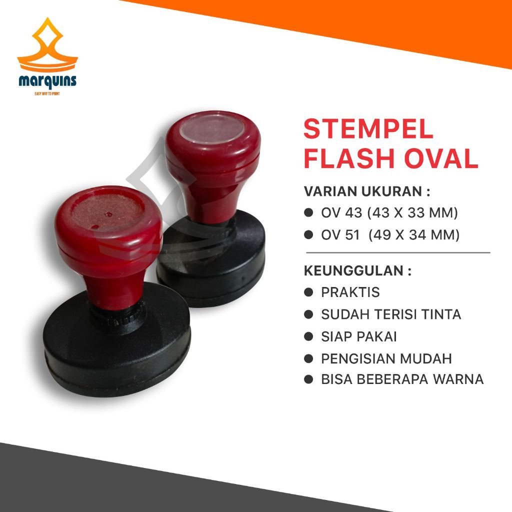 

STEMPEL FLASH OVAL / STEMPEL WARNA / STEMPEL TOKO / STEMPEL LOGO