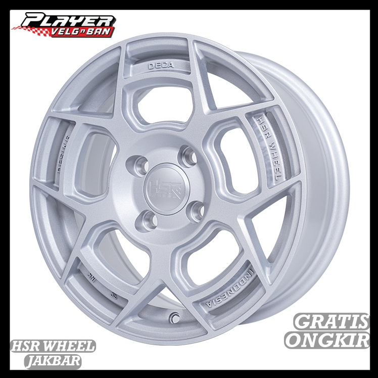 VELG MOBIL DESING DECA 5194 HSR R14 PCD 4X100 UNTUK DATSUN JAZZ PELEK RING 14 / Velg Mobil Ring 14