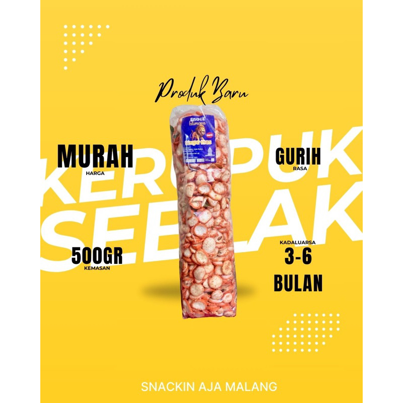 

Kerupuk Seblak Gurih Kriuk Murah Besar 500gram | Snack Gurih Seblak Kering Khas Malang | Keripuk Mentah Seblak Bisa Langsung Dimakan | Jajanan Murah Kemasan Jumbo