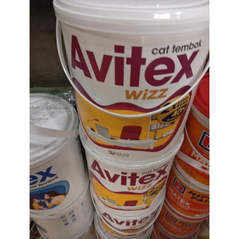 Avitex cat tembok avitex cat plafon dinding avitex wizz sw super white cat tembok putih avitex