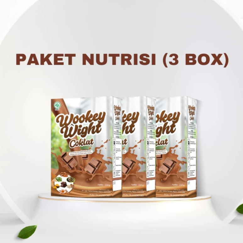 

PAKET MURAH!!! Wookey Weight Coklat - Susu Penambah Berat Badan Paket 3 Box