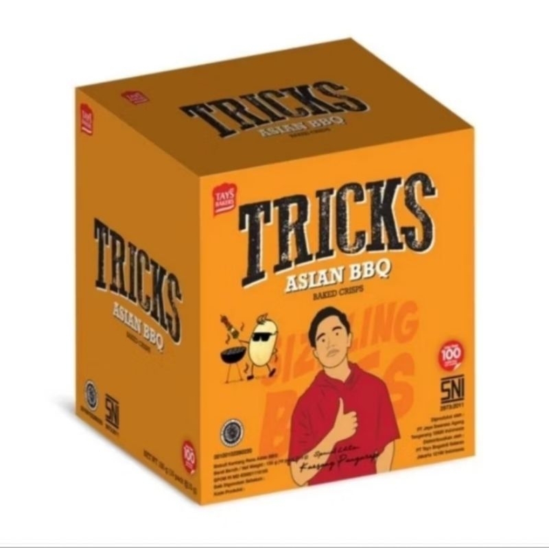 

Tricks Potato Baked Crisps Asian BBQ isi 10