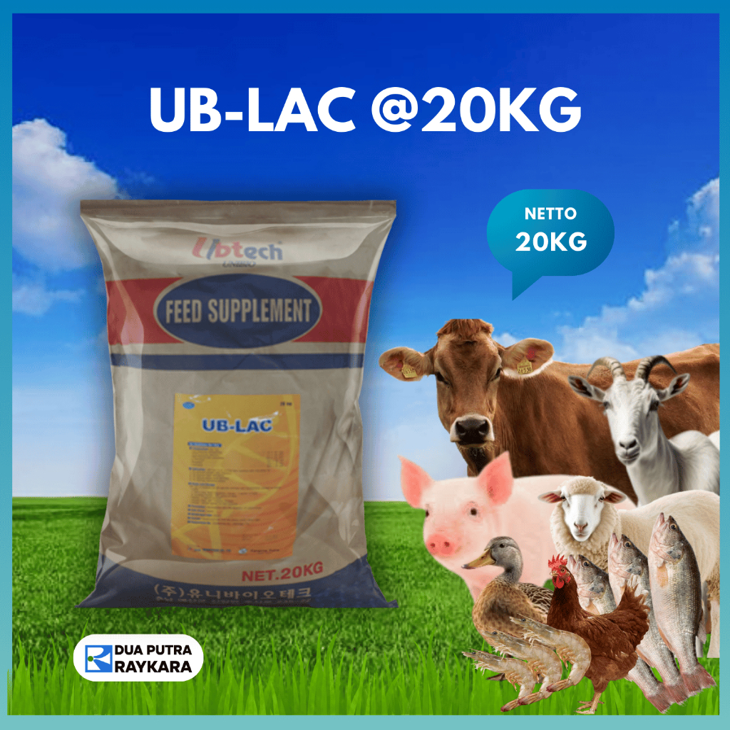 UB-LAC @20kg -  SUPER PROBIOTIC DAN SUPLEMEN PAKAN TERNAK