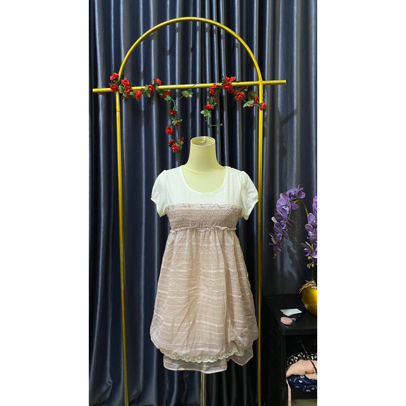 dress korea rok balon