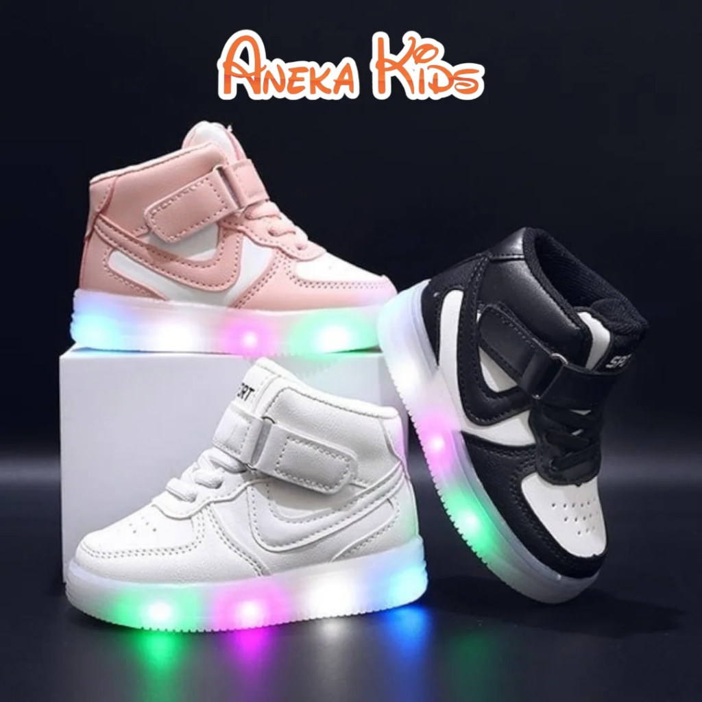 Sepatu Led Cewe Cowo / Sepatu Anak Led - Sepatu Led Anak-Anak