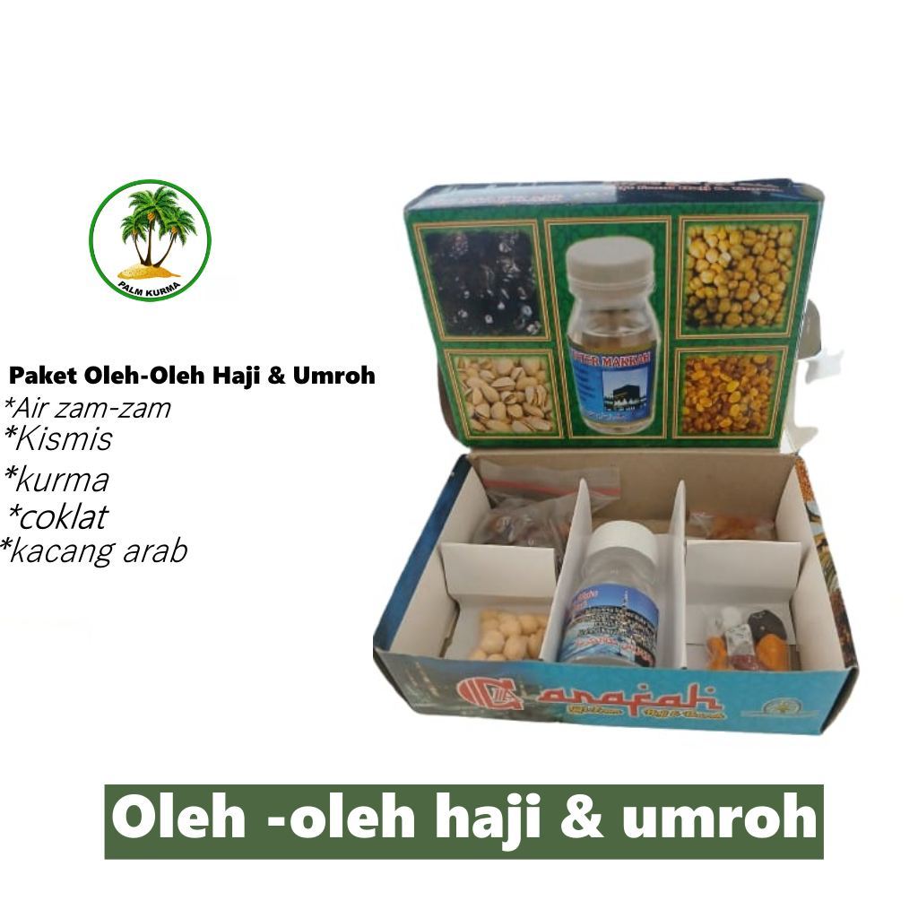 

(25 pcs) Paket 5in1 Oleh-oleh haji dan umroh (dus kotak)