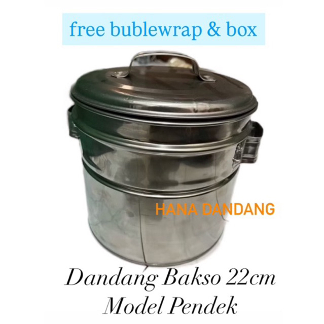Dandang Bakso Mini Ukuran 22Pendek STAINLISH STEEL | DANDANG BAKSO MINI