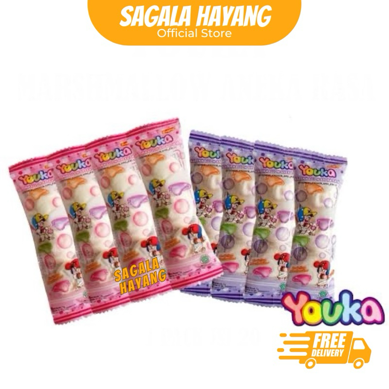 

( SAGALA HAYANG ) Youka Marshmallow Bulat isi 3