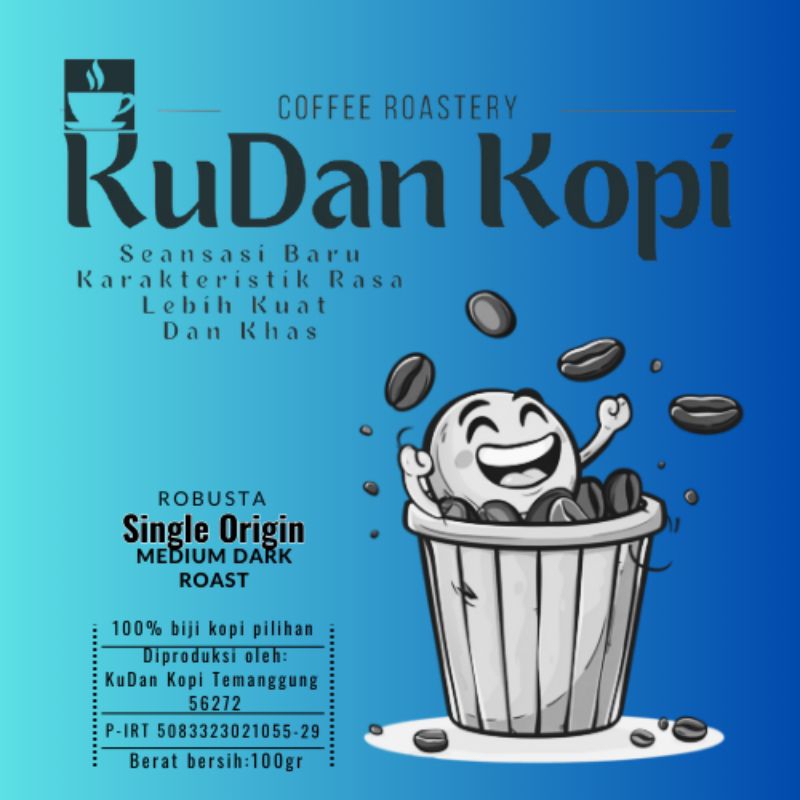 

kopi robusta bubuk temanggung KuDan Kopi single origin medium dark roast