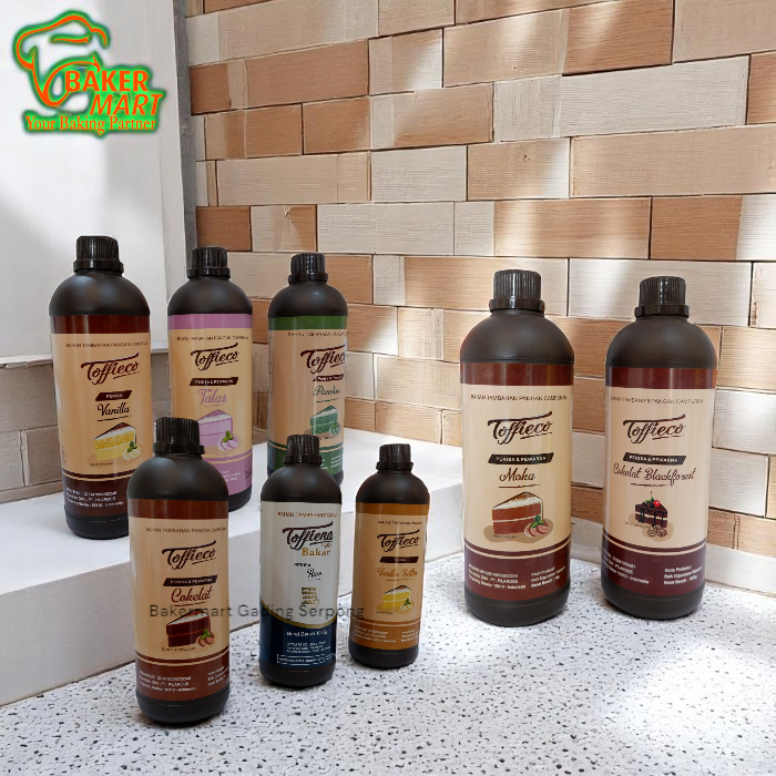 

Toffieco Pasta dan Pewarna / Rum / Essence / Perisa / Paste 1 Liter
