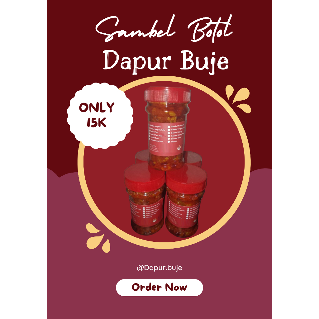 

Sambel aneka varian Dapur Buje
