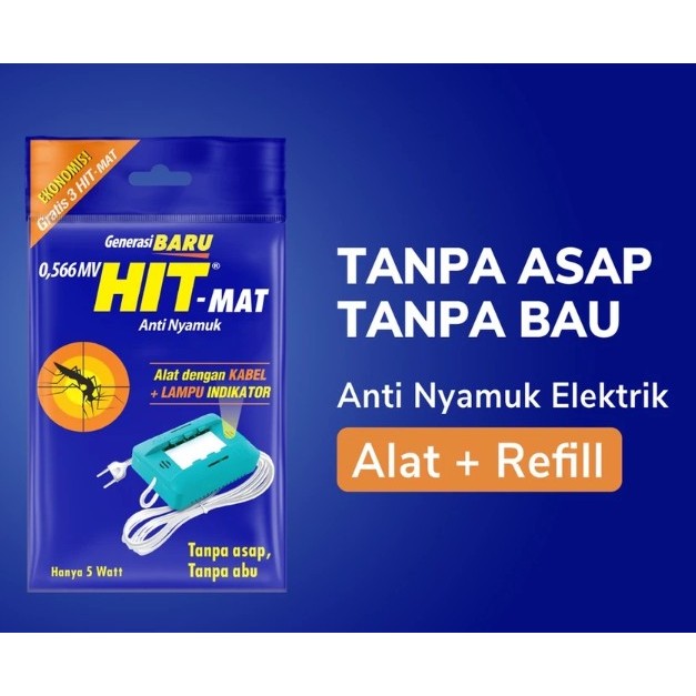  KYRA  HIT MAT Anti Nyamuk Alat dengan Kabel dan Lampu Indikator - Obat Nyamuk Elektrik