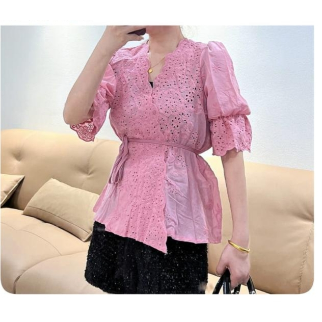 QUINNY-BLUS WANITA TERBARU-BLOUSE KOREA-BLUS IMPORT-ATASAN WANITA TERBARU-BAJU ATASAN WANITA