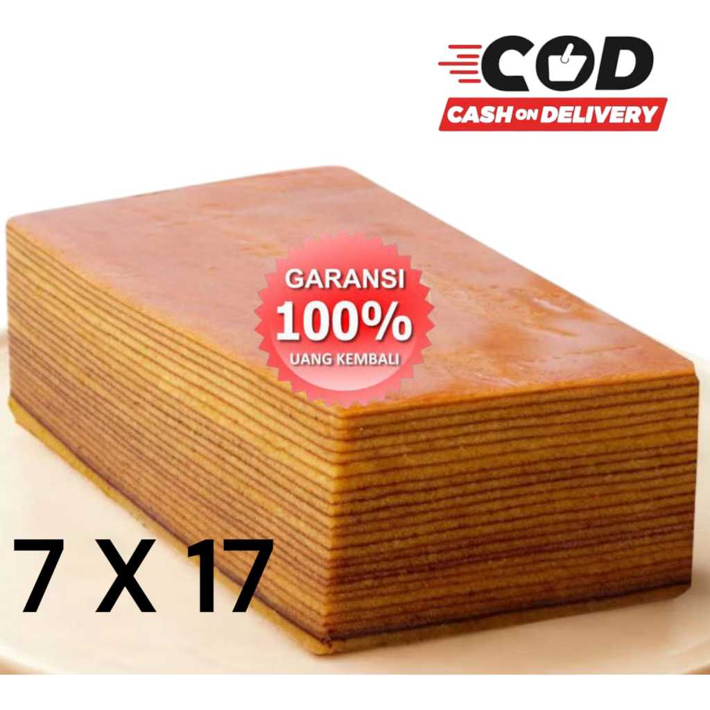 

(KUALITAS PREMIUM) 7 x 17 TANPA TEPUNG KUE LAPIS LEGIT ORIGINAL WISMAN 100% HALAL